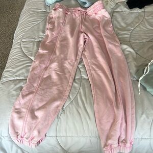 Free people movement pink sweatpants. Size small.